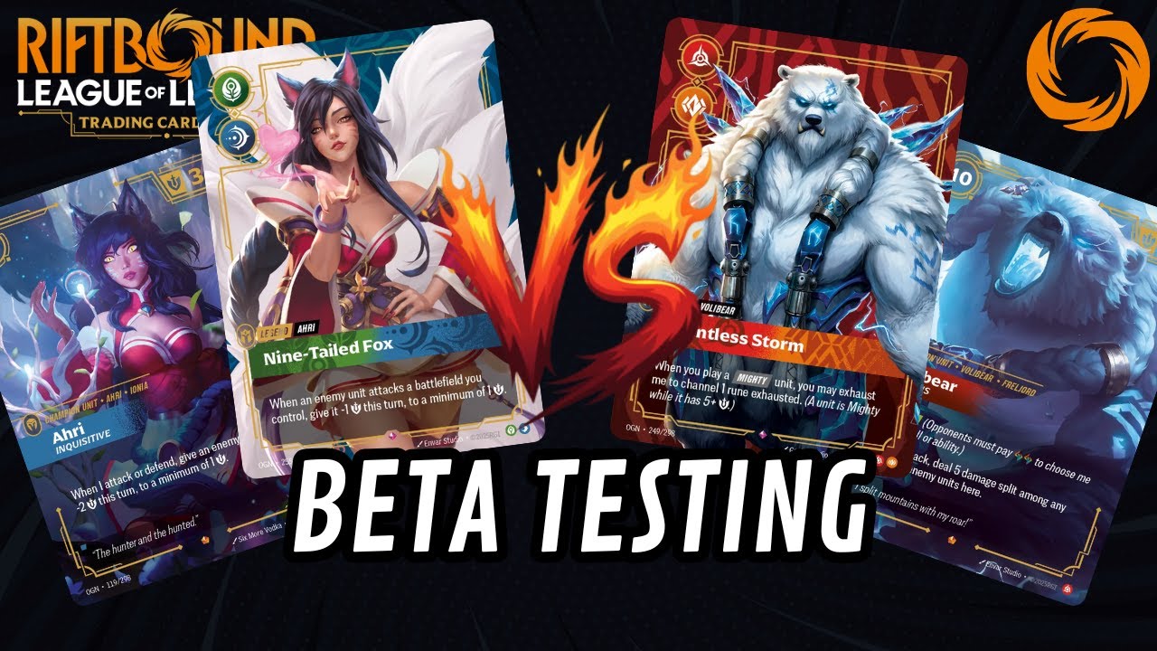 Riftbound ITA gameplay - Ahri vs Volibear
