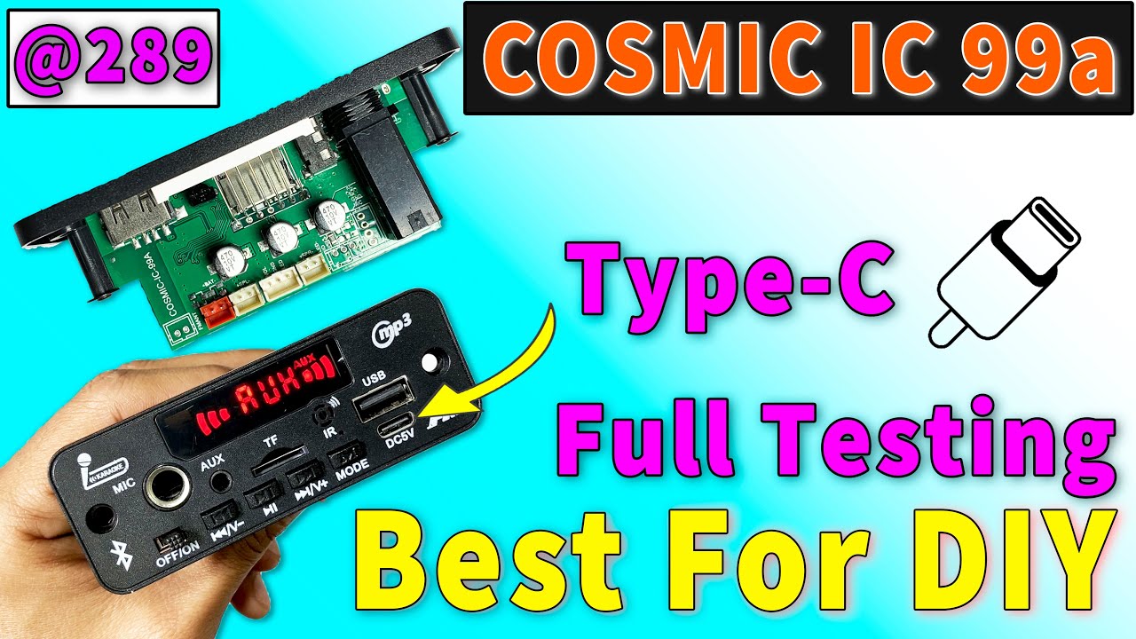 Cosmic IC 99a - 10 WATT Powerful Bluetooth Amplifier Module - Testing and Review