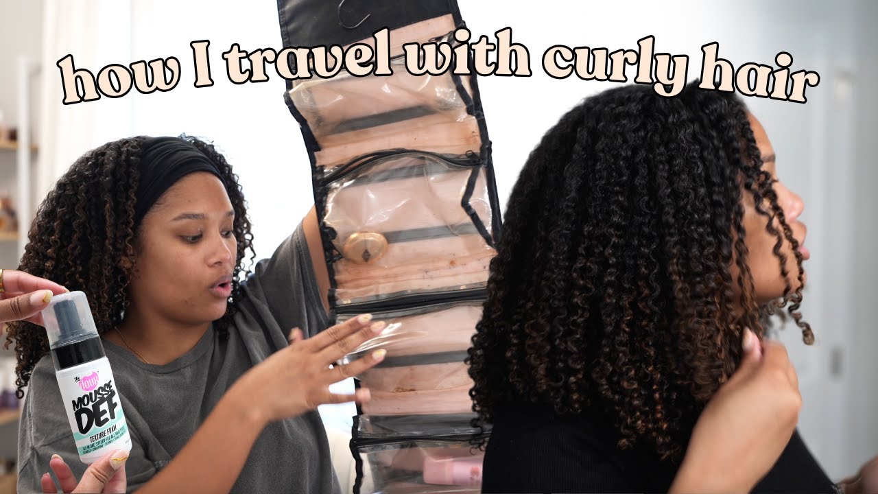 CURLYCON LA 2025 part one: how I travel with my curly hair + pack with me