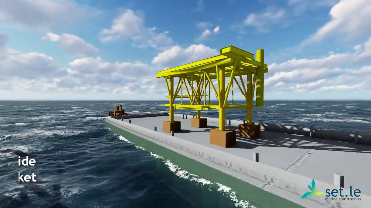Juliet Offshore Fixed Jacket Construction Animation Video