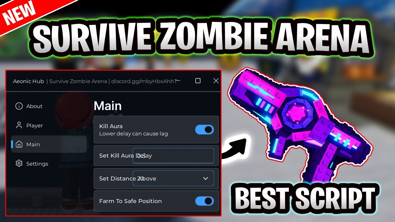 🔥Survive Zombie Arena Script 2026  | AUTO FARM XP  KILL AURA  SAFE ZONE  AUTO UPGRADE + AUTO SKILL