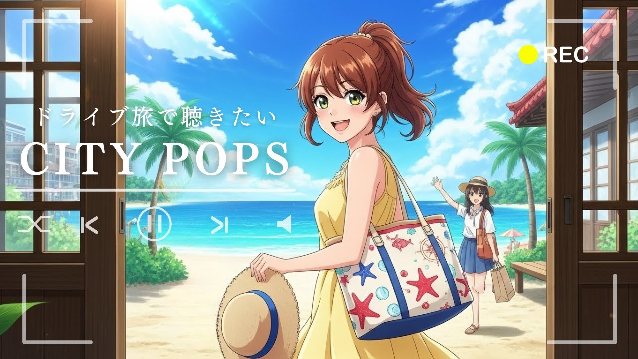 【City Pop】元気が出る爽快シティポップ ✨ 夏の海とドライブに最適なBGM | Full of Energy 🎉 作業用 / 集中力 / AI Song 🎧