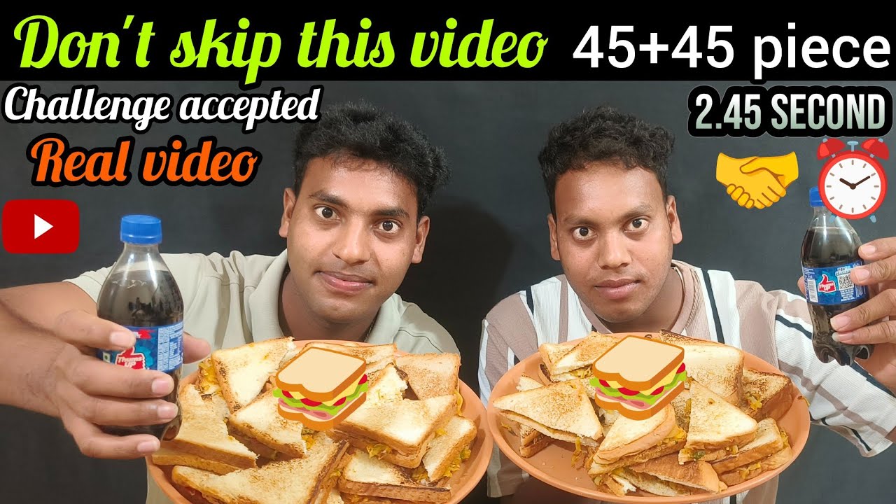 DON'T SKIP THIS VIDEO 45 + 45 BREAD CHALLENGE😱 | MUKBANG CHALLENGE ACCEPTED  @continuechallengevideo