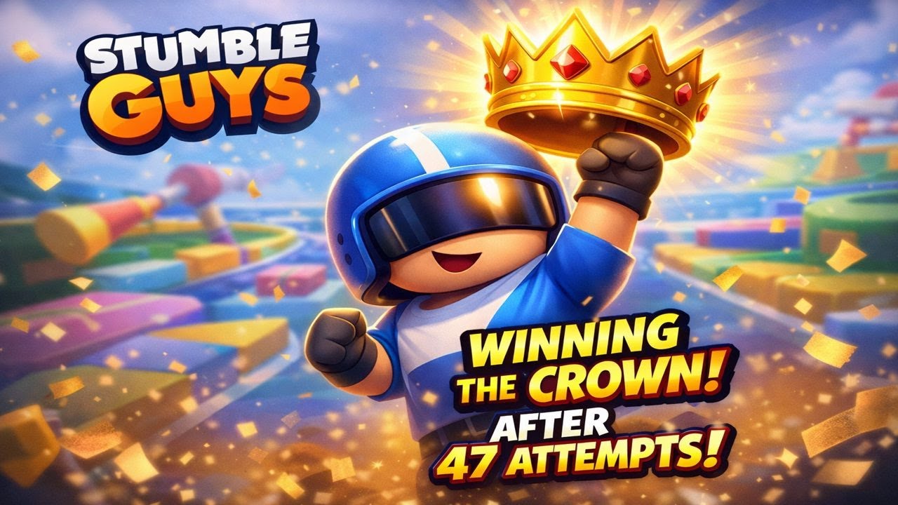 I Finally WON the Crown After 47 Tries 😭👑 | Stumble Guys