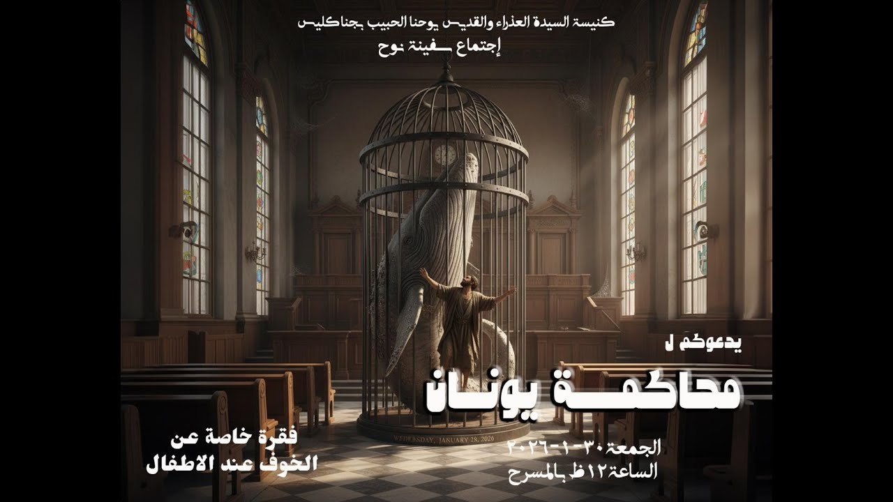 اجتماع سفينة نوح - محاكمة يونان وفقرة خاصة عن الخوف عند الاطفال - 30/ 1 / 2026