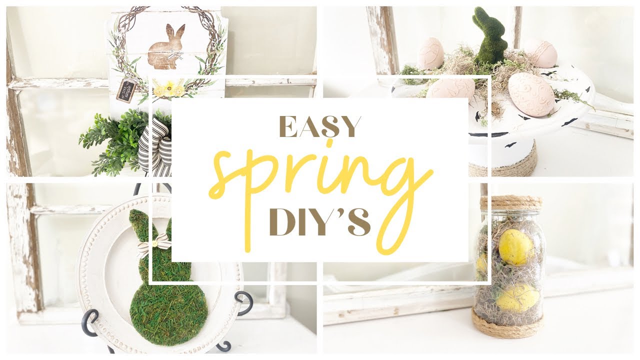 EASY SPRING DIYS | FARMHOUSE SPRING DIYS | FARMHOUSE EASTER DIYS | EASY EASTER DIYS | SPRING DIYS