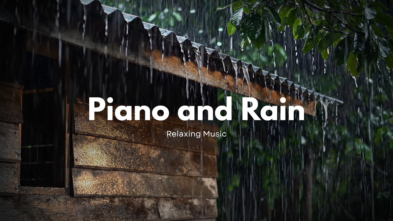 Relaxing Piano & Rain Sounds for Peaceful Sleep | Bedroom Ambiance to Relax & Unwind