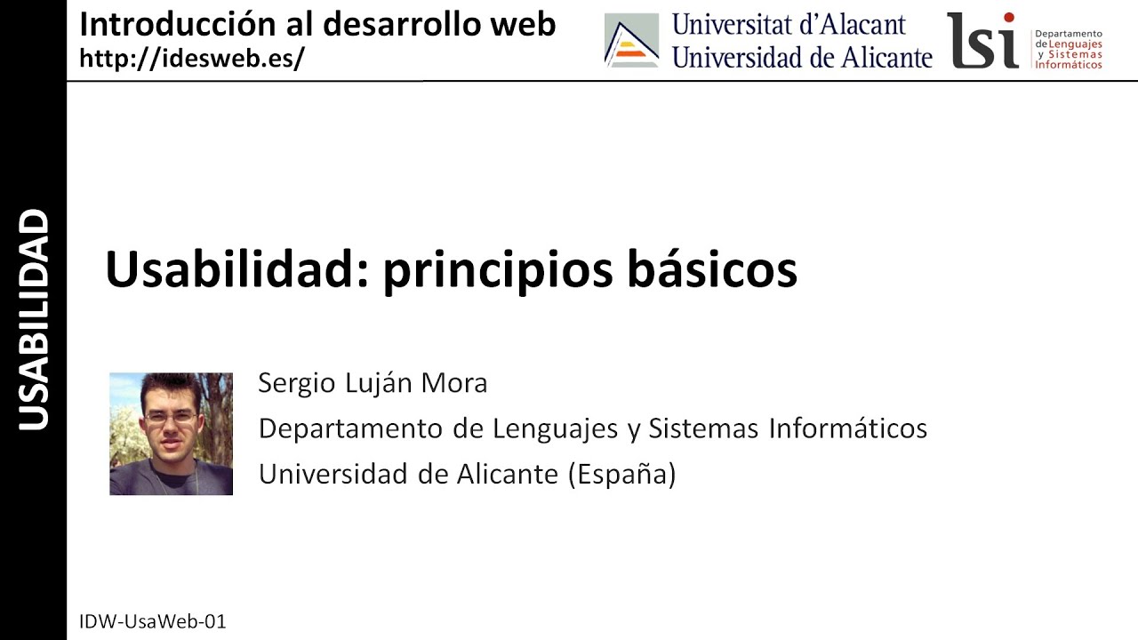 Usabilidad: principios básicos
