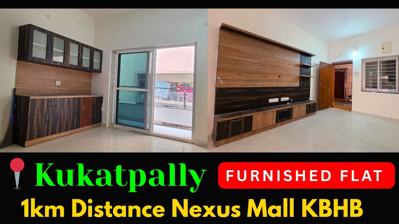 Fully furnished 3 bhk flat for sale in kukatpally hyderabad  | East Face 1450sft Flat  📞: 7075387073