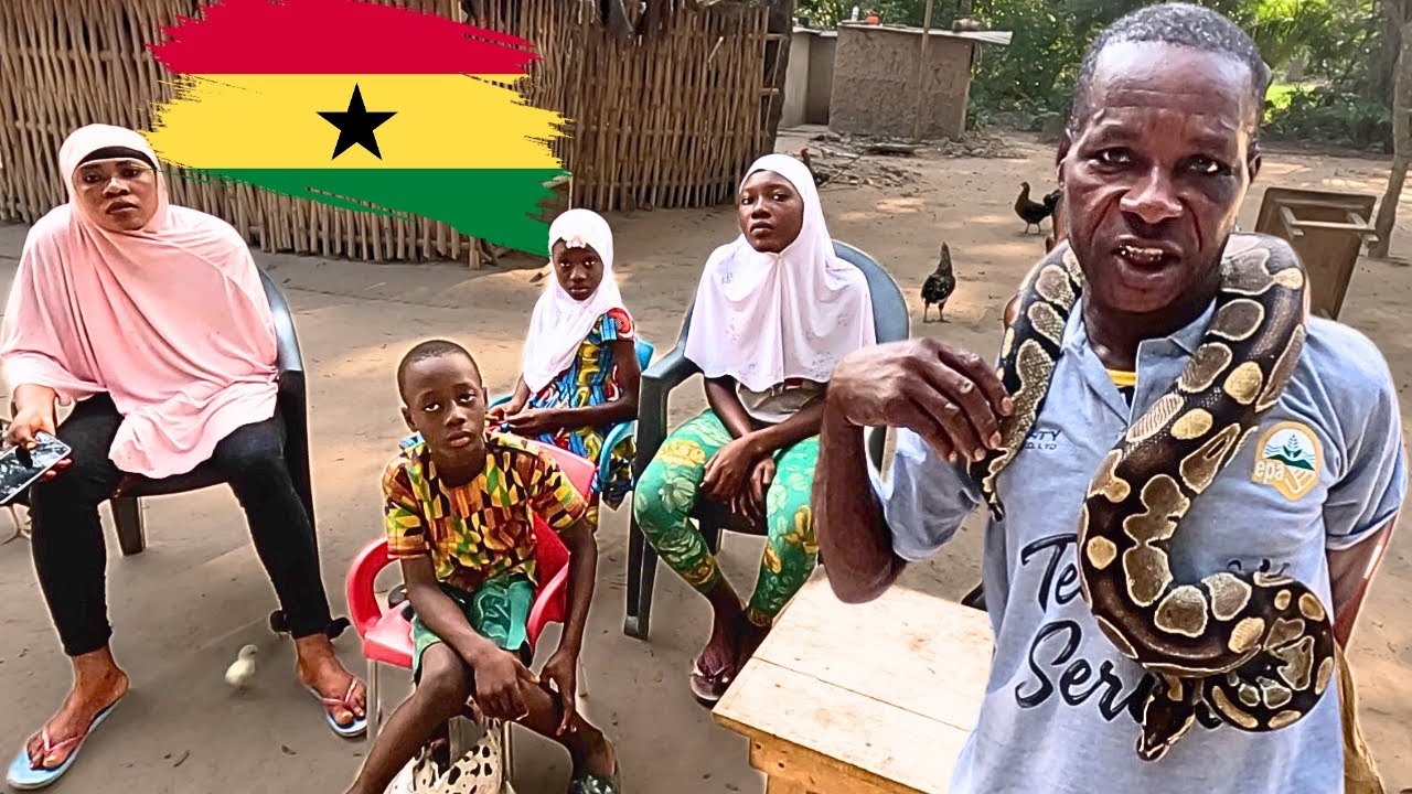 MEETING THE FAMOUS SNAKE FAMILY OF GHANA 🇬🇭