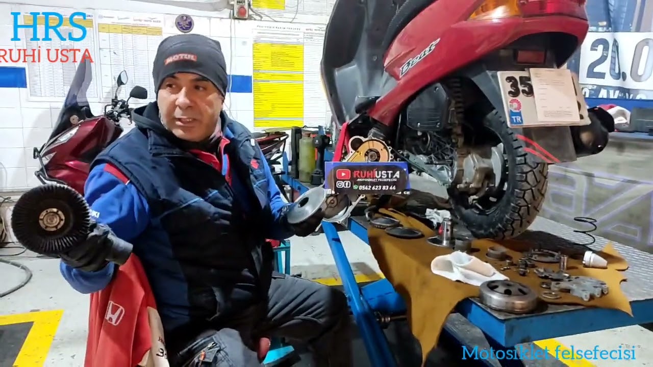 HONDA BEAT DETAYLİ VARYATÖR BAKIMI VE KARBÜRATÖR AYARI