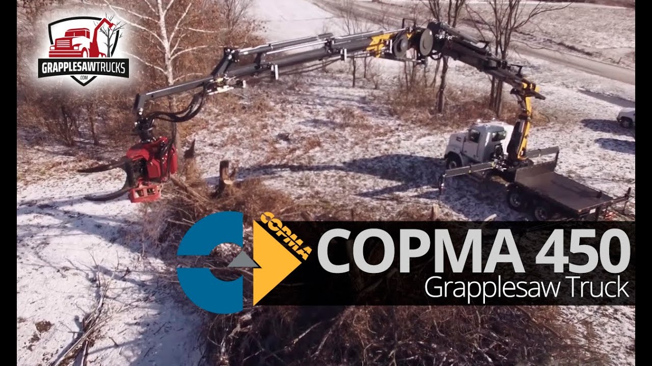 Grapple Saw Truck w/ Mecanil SG280 grapplesaw and Copma 450 crane 100 foot reach [Short Truck] 2022