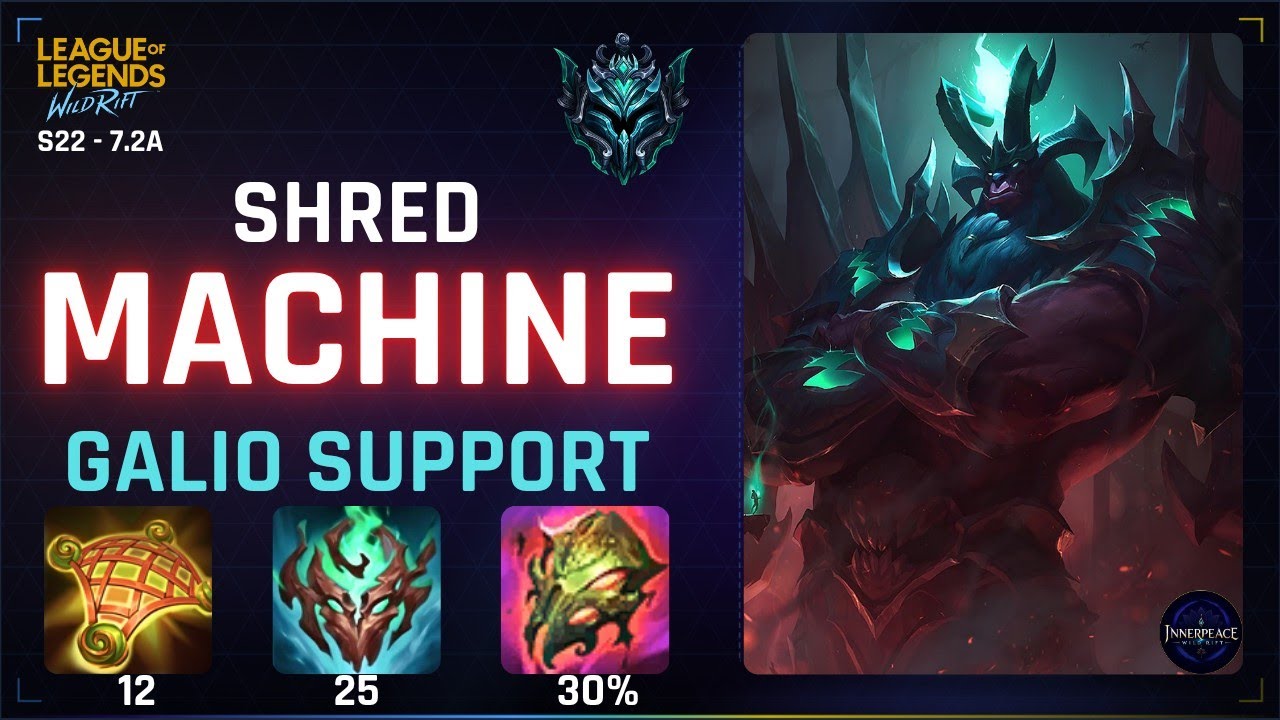 I Built Galio Support as a Shred Machine, Then Their Defenses Fell Apart | Wild Rift