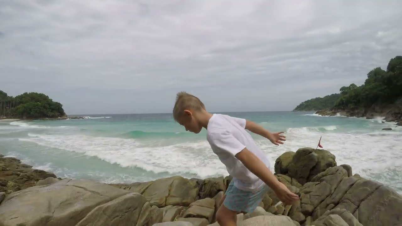 Visiting Freedom Beach during Monsoon season, Phuket Thailand