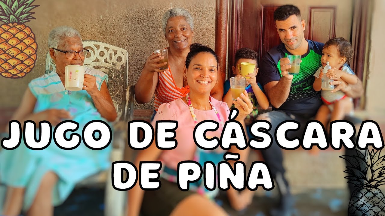 Cómo hacer JUGO CON LAS CÁSCARAS DE PIÑA | GARAPIÑA CUBANA | Cocina de aprovechamiento