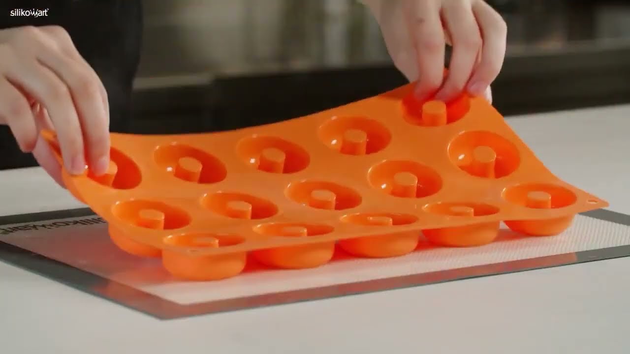 Silikomart 6'lı Donuts   Silikon Donut Kalıbı