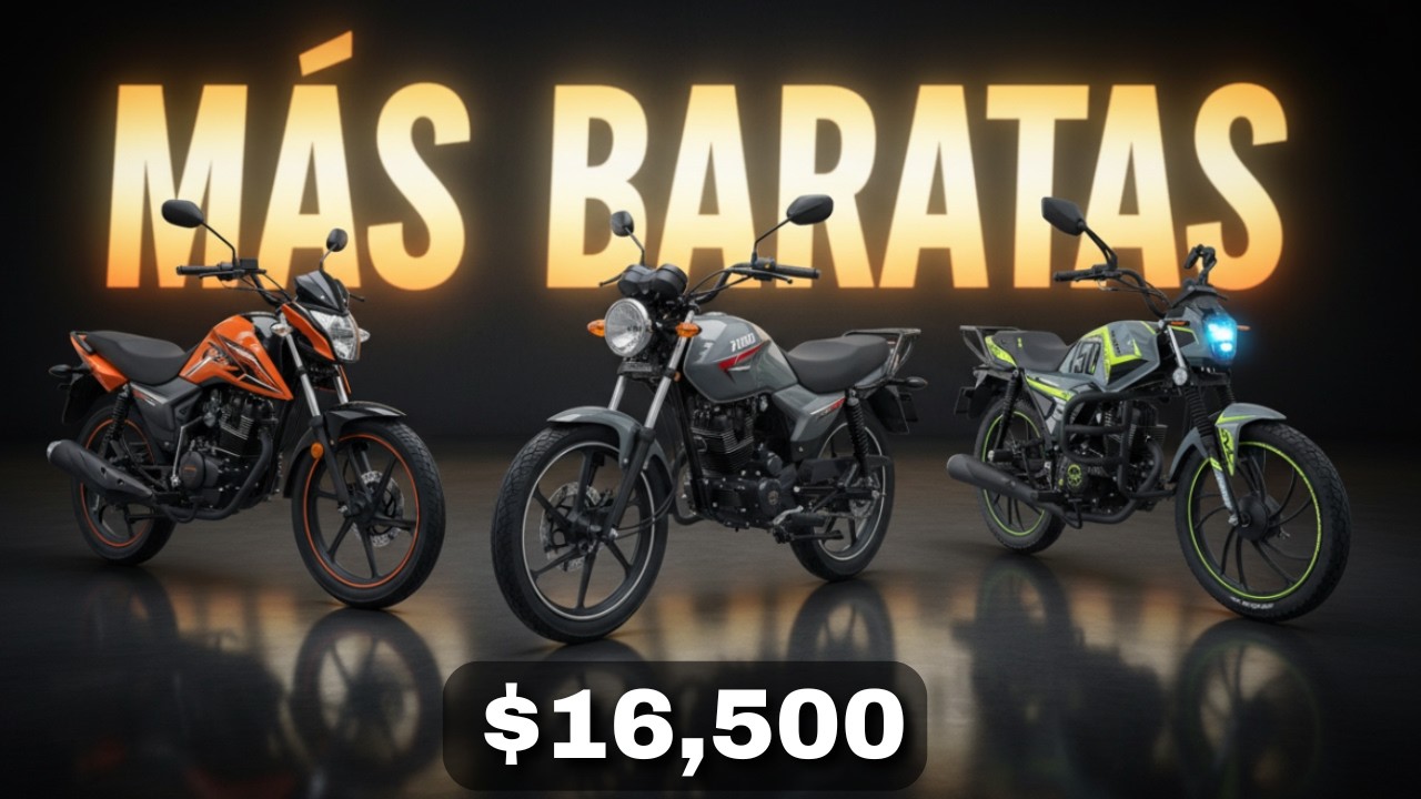 MOTOS más BARATAS 2026: Estas son los 15 más económicas en México