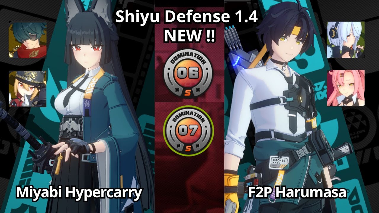 NEW !! M0R1 Miyabi Hypercarry & F2P M0 Harumasa - Shiyu Defense 6 & 7 S Rank Zenless Zone Zero