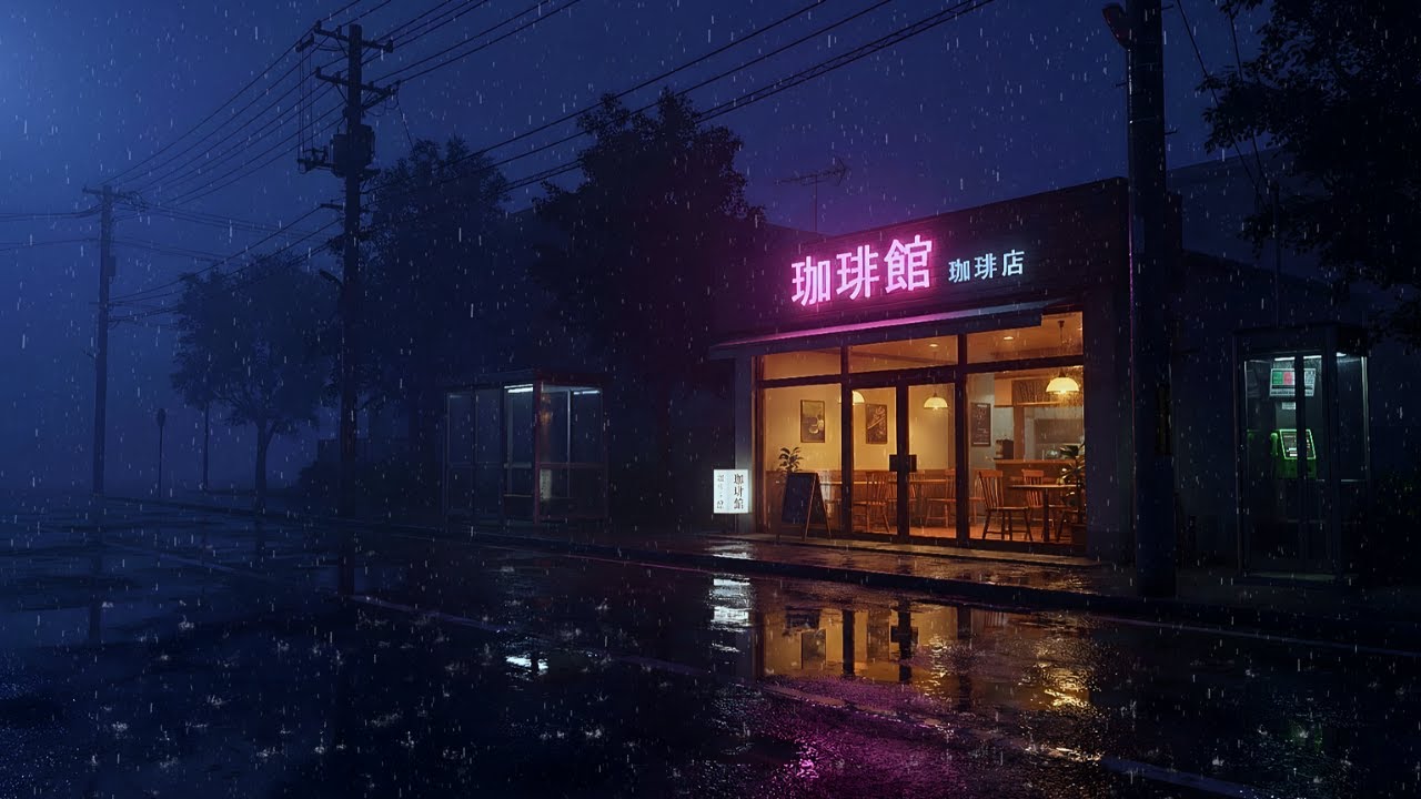 90s Tokyo Rain After Midnight 🌧️ Lofi for Deep Focus