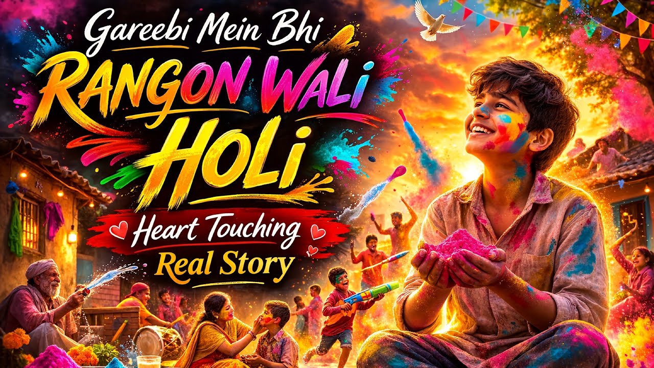 Gareebi Mein Bhi Rangon Wali Holi 🫟 | Heart Touching Story #trending #viral #holi #holispecial 