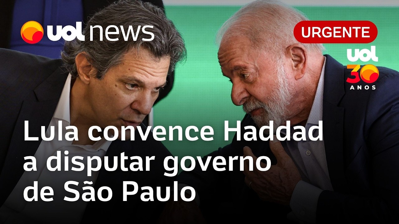 Lula convence Haddad a disputar governo de SP; Tarcísio tenta fechar chapa