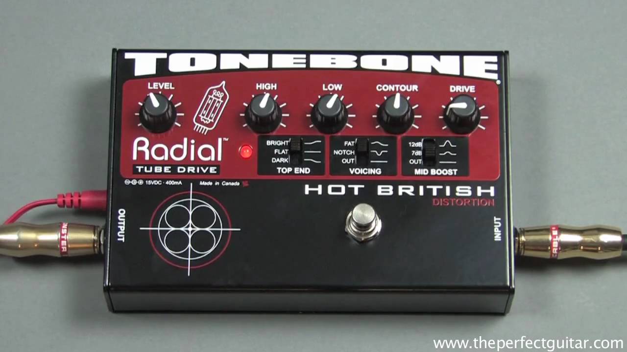Radial Tonebone Hot British Distortion Pedal Demo - The Perfect Guitar