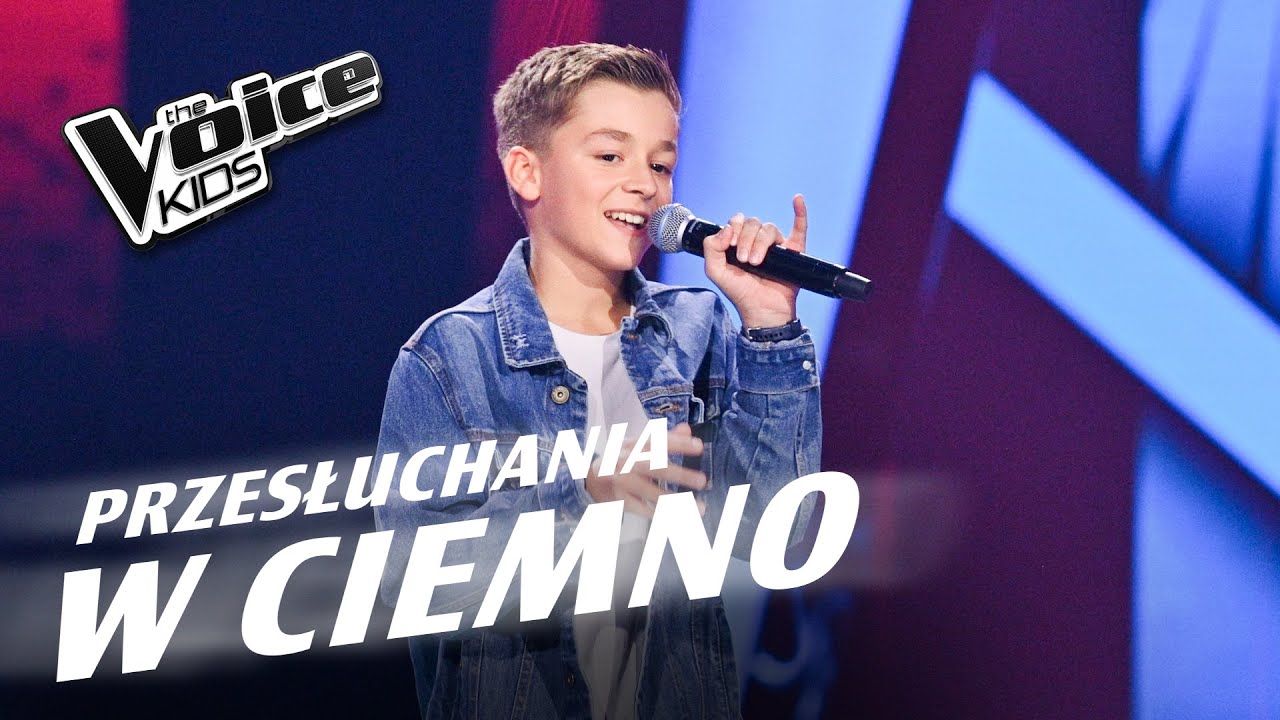 Adam Waśko - &bdquo;Daj mi znać&rdquo; - Przesłuchania w ciemno | The Voice Kids Poland 7