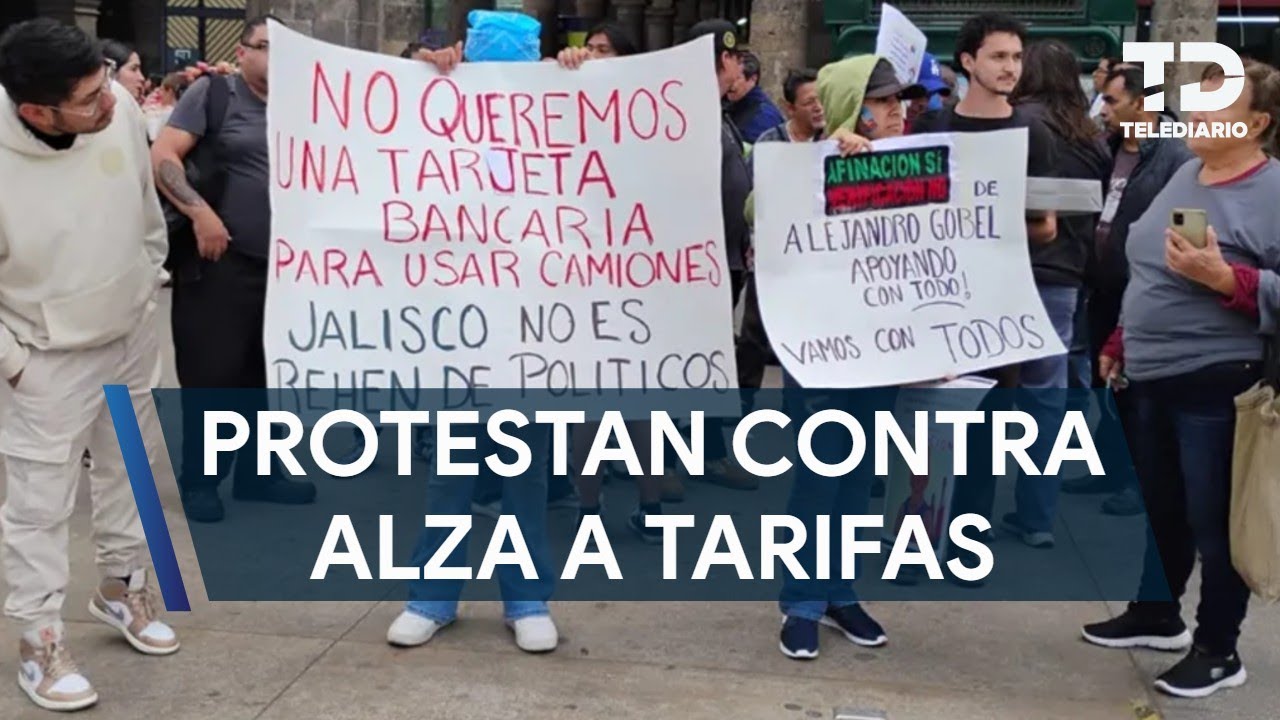 Protestan por tercera vez contra el aumento al transporte público en Jalisco