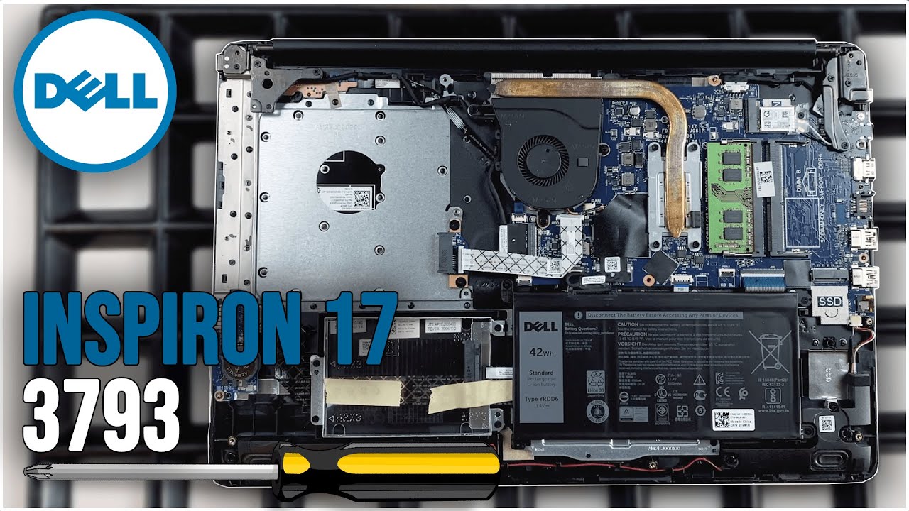 Dell Inspiron 17 (3793) von Innen – tauschen, wechseln, erweitern - Tutorial