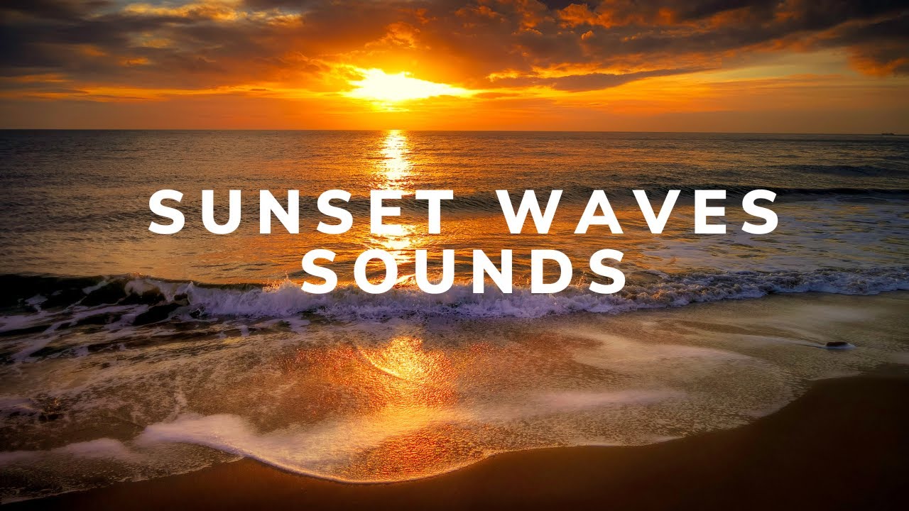 🌊 Rentouttavat auringonlaskun aallot | Meri, meren &auml;&auml;net nukkumiseen, opiskeluun, rentoutumiseen🌊
