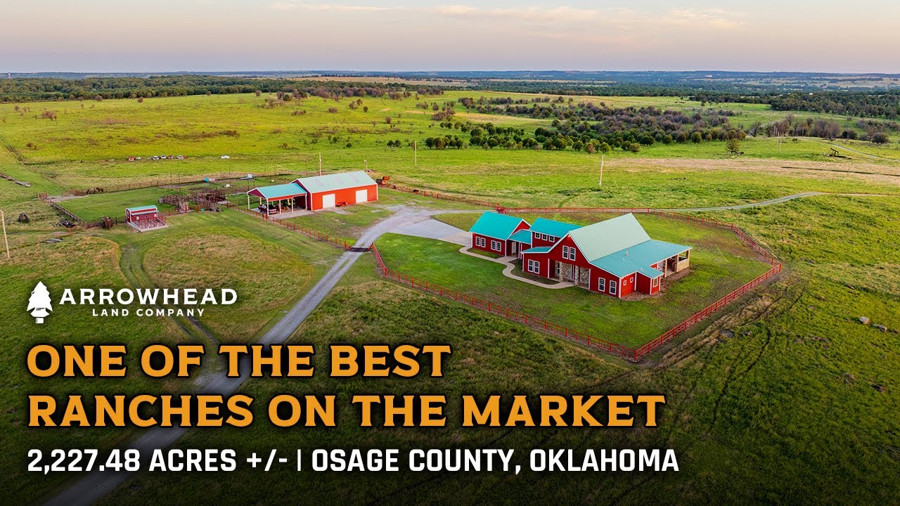 LAND FOR SALE: Rare Osage County Ranch with Luxury Lodge | Fully Set Up for Livestock