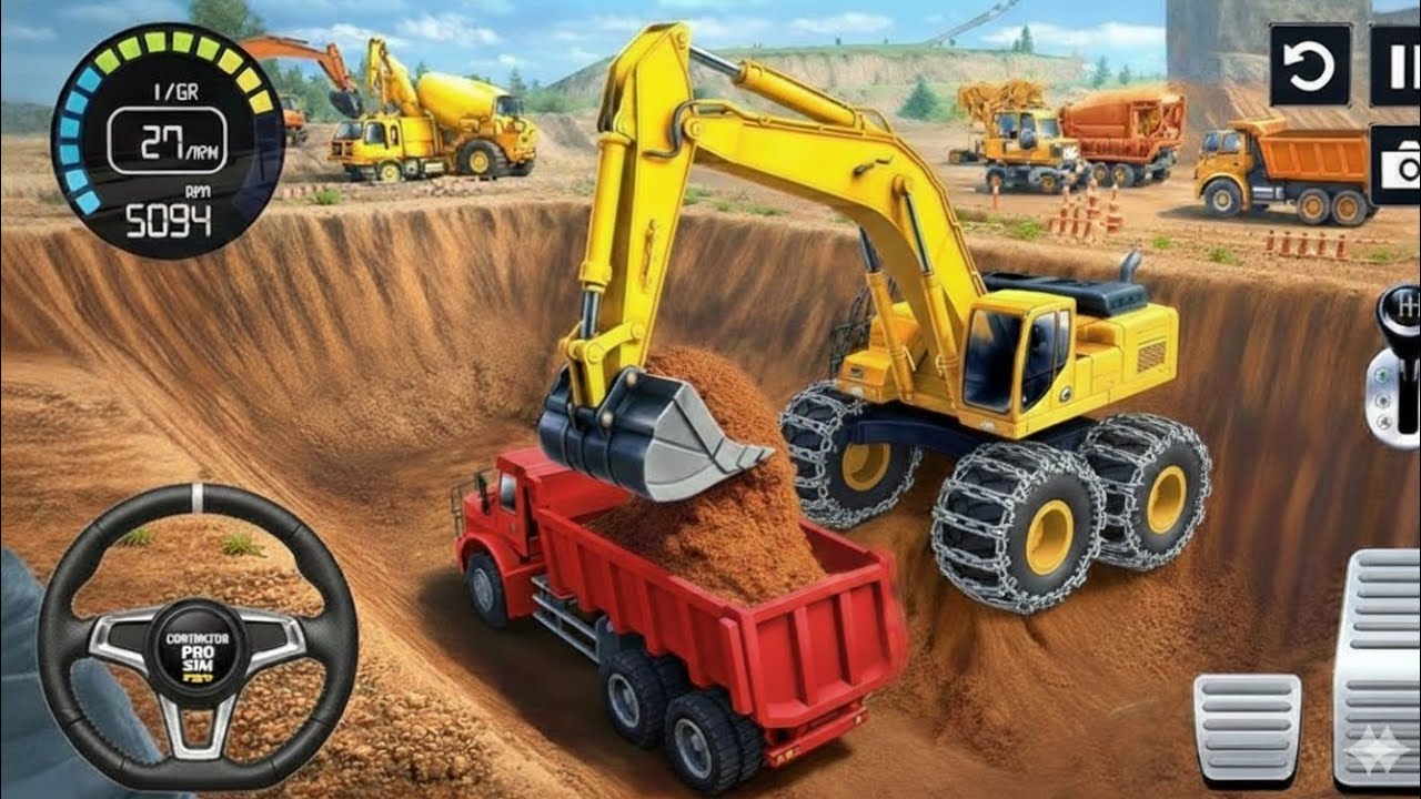 👷City Road Construction Simulator 3D 🚧 | Heavy Excavator & Truck (Android Gameplay)