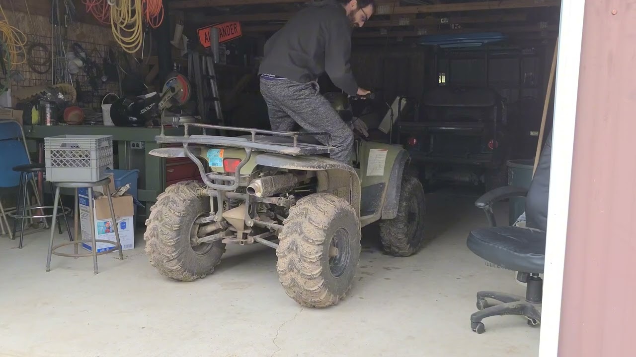 Polaris sportsman 500 with 40$ amazon slip on exhaust