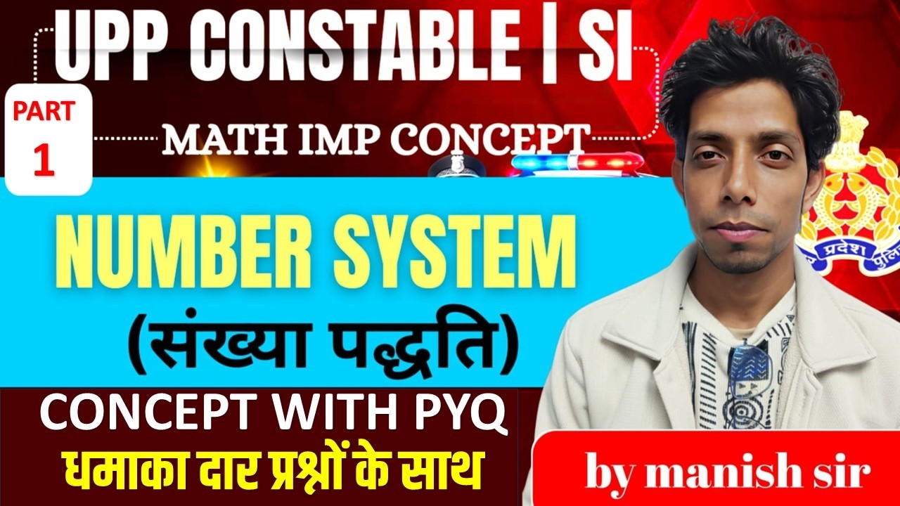 Number System Math PYQ | Previous Year Questions Explained PART -1 by Manish Sir