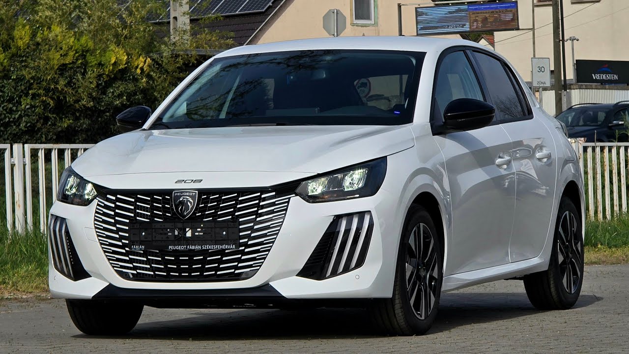 NEW 2024 Facelift Peugeot 208 Allure 1.2 PureTech 100 Banquise White