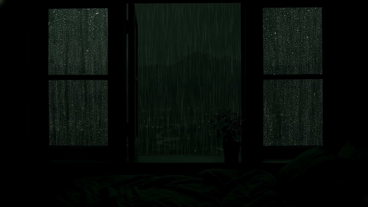Cozy Night Rain Outside the Window | Calm Bedroom Sounds for Rest