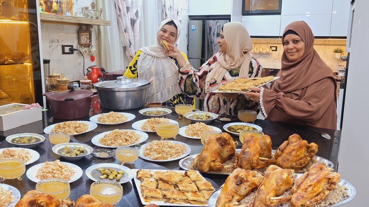 عزومه انهارده مستنيها من بدرى واخيرا حنت عليا وجت