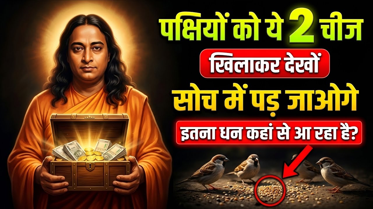 पक्षियों को ये दो चीज़े खिलाओ, चौंक जाओगे इतना धन कहां से आ रहा है | Paramhansa Yogananda 