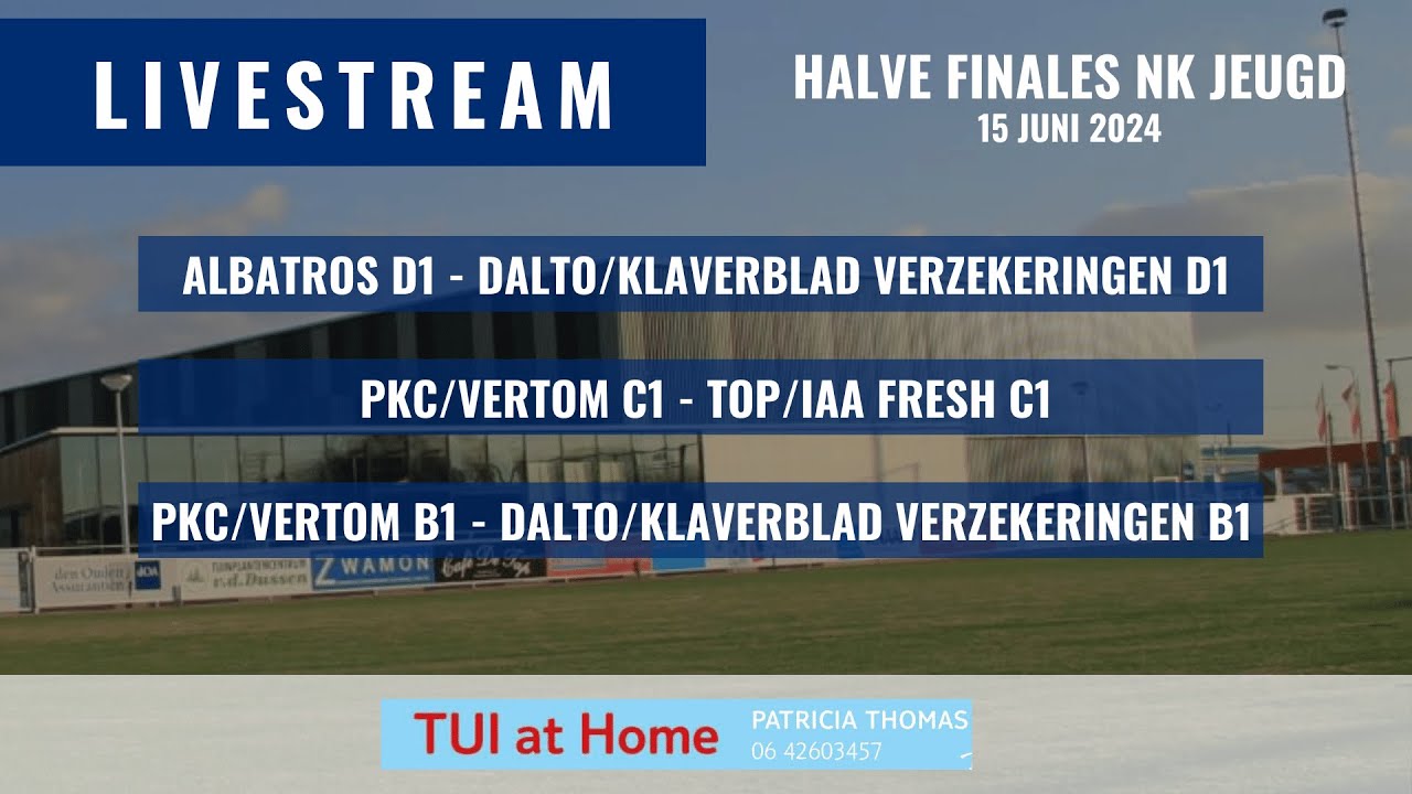 Halve finales Jeugd hoofdklasse D,  C en B bij CKV Nieuwerkerk - zaterdag 15 juni 2024