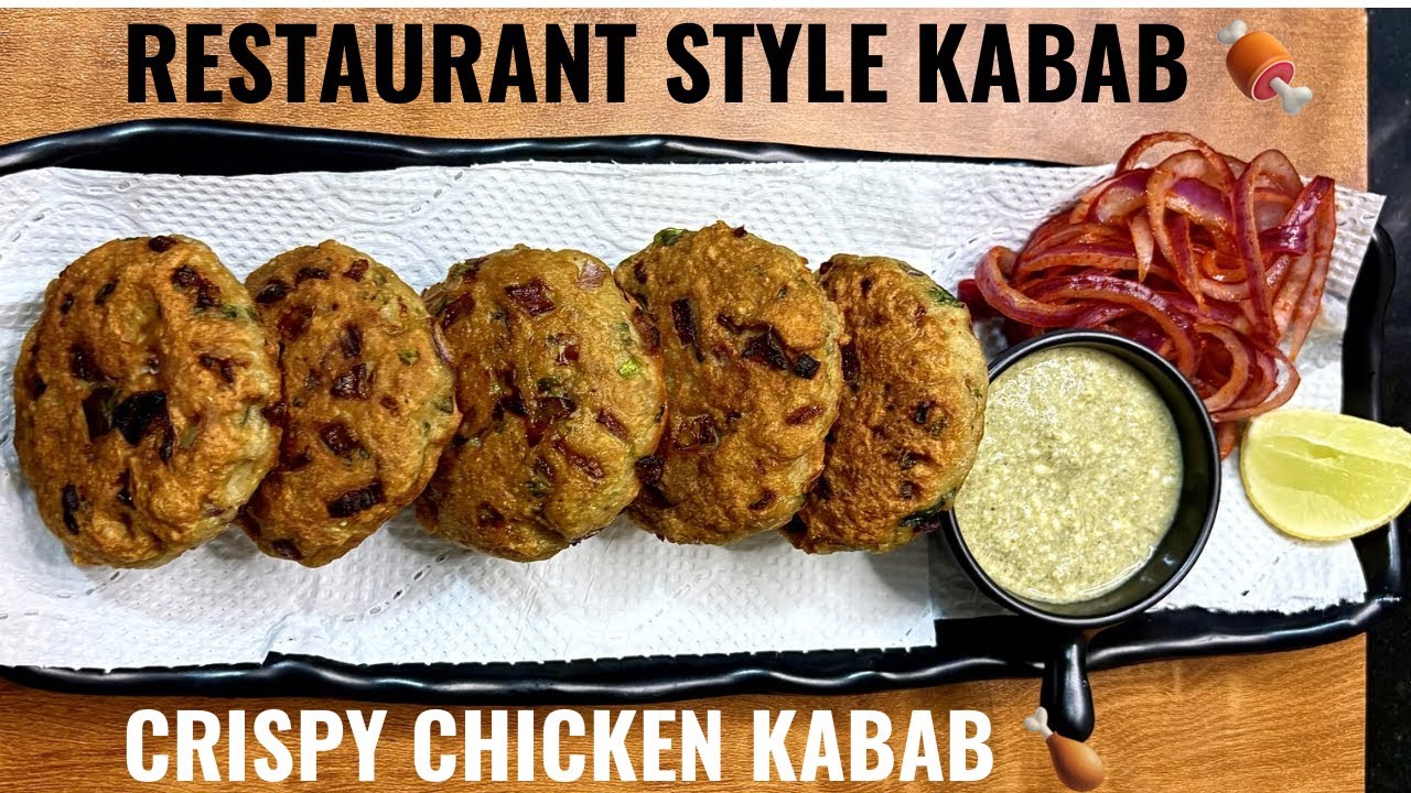 Crispy Chicken Kabab Recipe | Juicy Chicken Kebabs at Home | Easy Iftar Snack | #kabab #chickenkabab