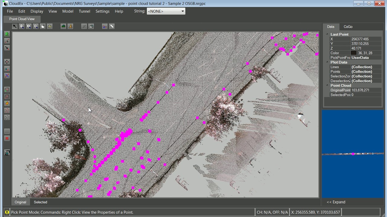 Point Cloud adding line
