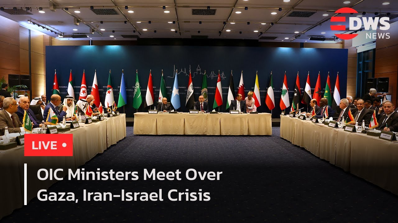 LIVE: OIC Ministers Meet in Istanbul Over Gaza, Iran-Israel Crisis | AQ1B