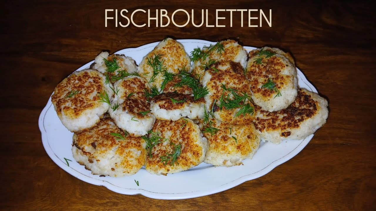 Fischbouletten Frikadellen Heilbutt Fischfrikadellen Котлеты из Рыбы