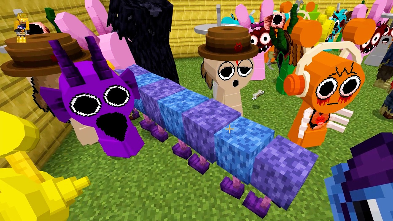 NEW Incredibox Sprunki VS Horror Sprunki! Multitude of Monsters! Minecraft Bedrock PE/ #61 #sprunki