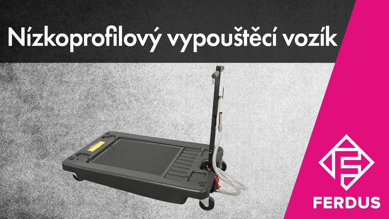 Nízkoprofilový vypouštěcí vozík C70L-3 na olej s 12V čerpadlem