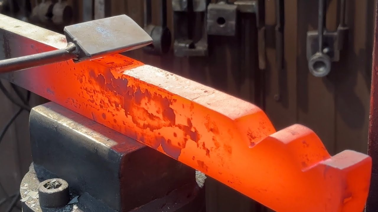 Blacksmith Forging Modern Hanging Shelves