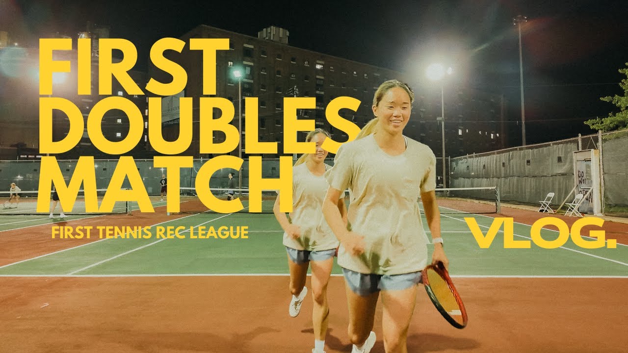 Tennis vlog 🎾 rec league: first doubles match