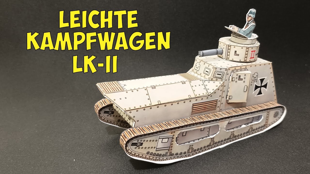 Leichte Kampfwagen LK-II Tank Model | Paper Tank Model | How to Make Papercraft tank | DIY model