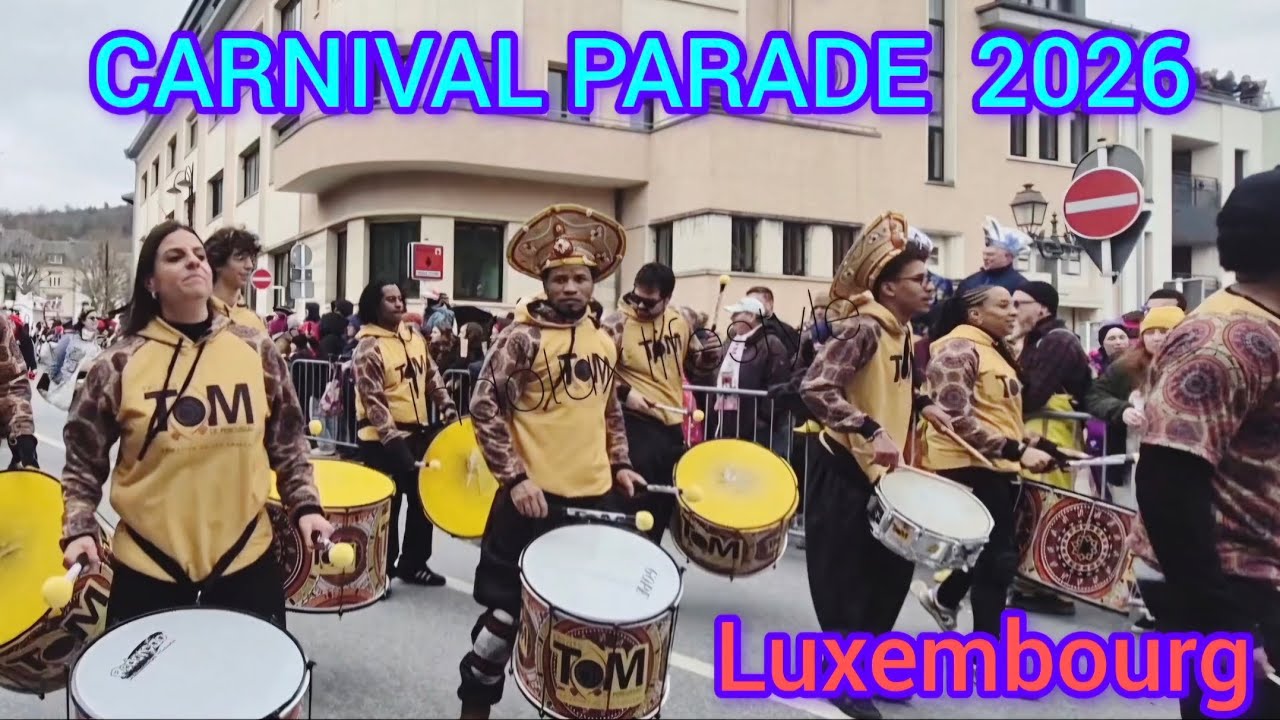 🎎Diekirch Carnival Parade 2026🇱🇺| Fuesent in Luxembourg🎭 #Diekirch#Carnival2026#Fuesent#Luxembourg