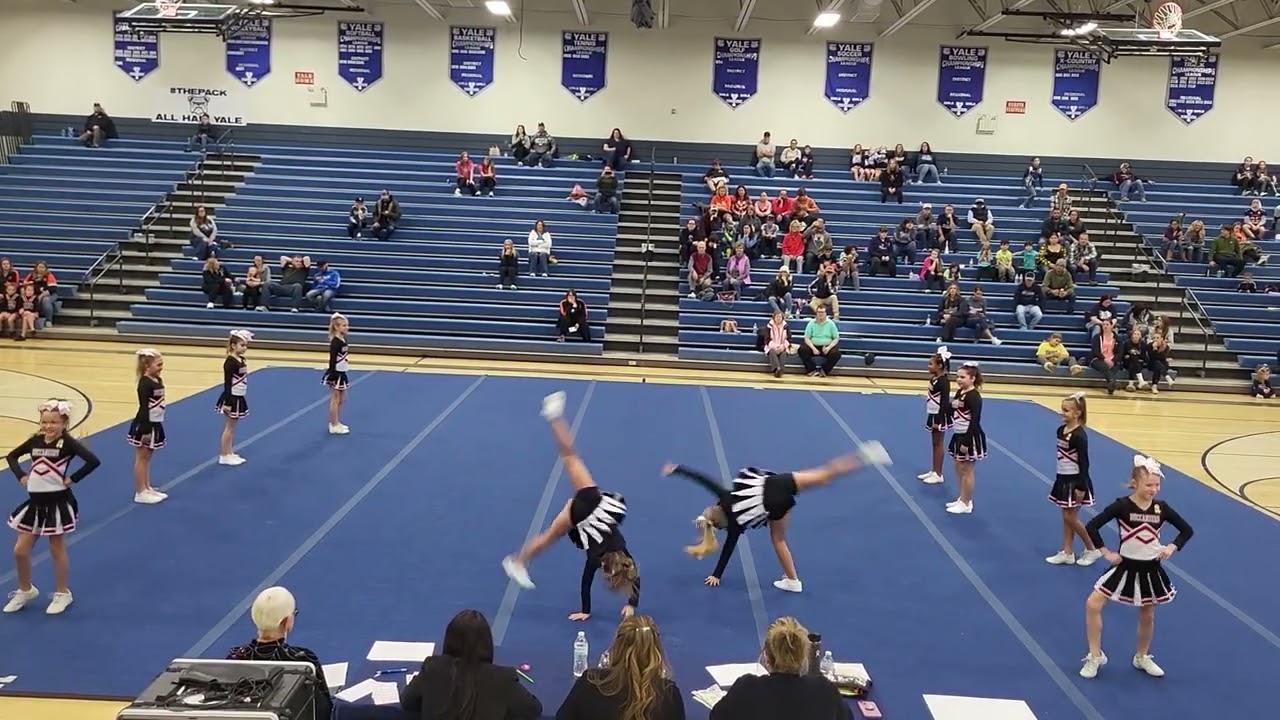 Natalia's 4th grade Bucs cheer comp